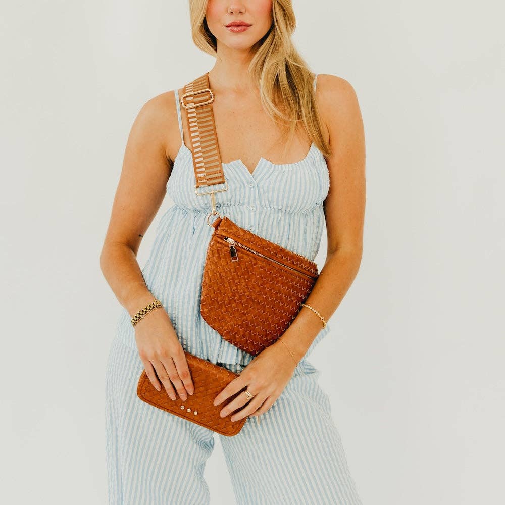 Brown Westlyn Woven Bum Bag