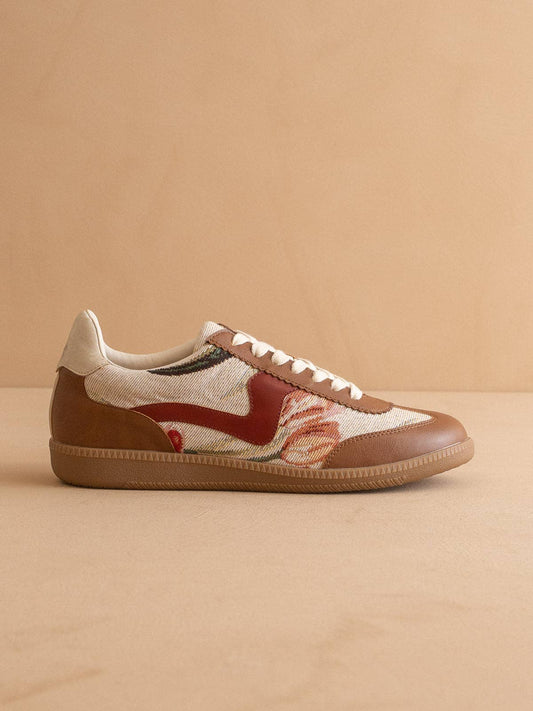 The Kyla Beige Tulip Classic Low Top Fall Sneakers