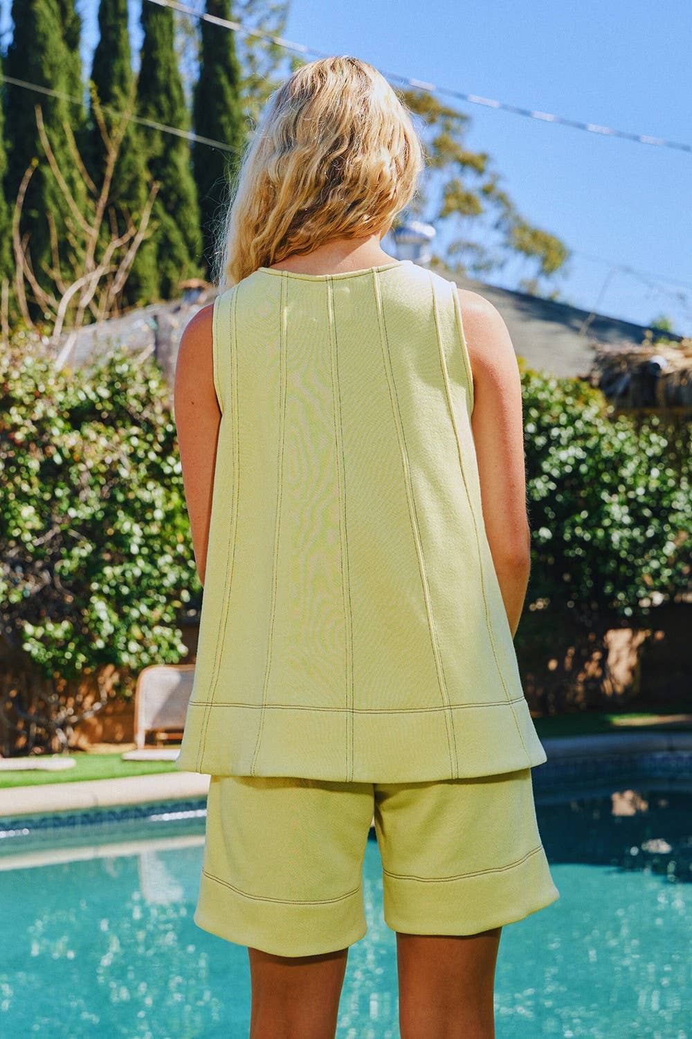 Bucketlist Yellow Terry Tunic Top