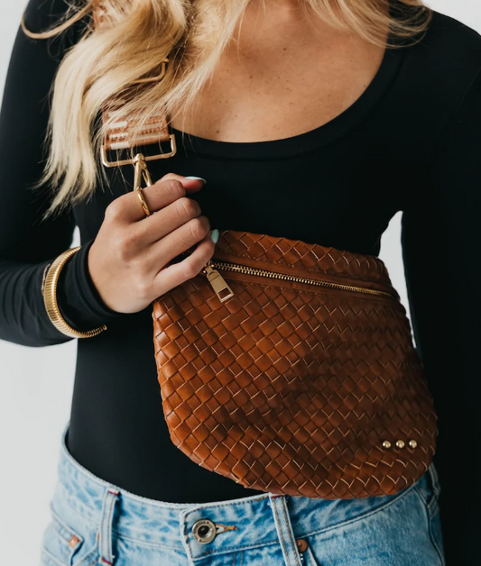 Brown Westlyn Woven Bum Bag