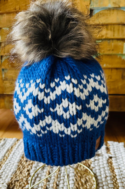 Blue Flannel Lined Hat