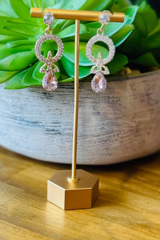 Pink Halo Earrings