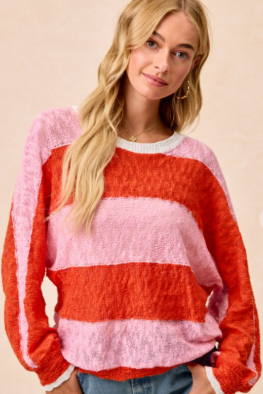 Bibi Stripe Knit Top