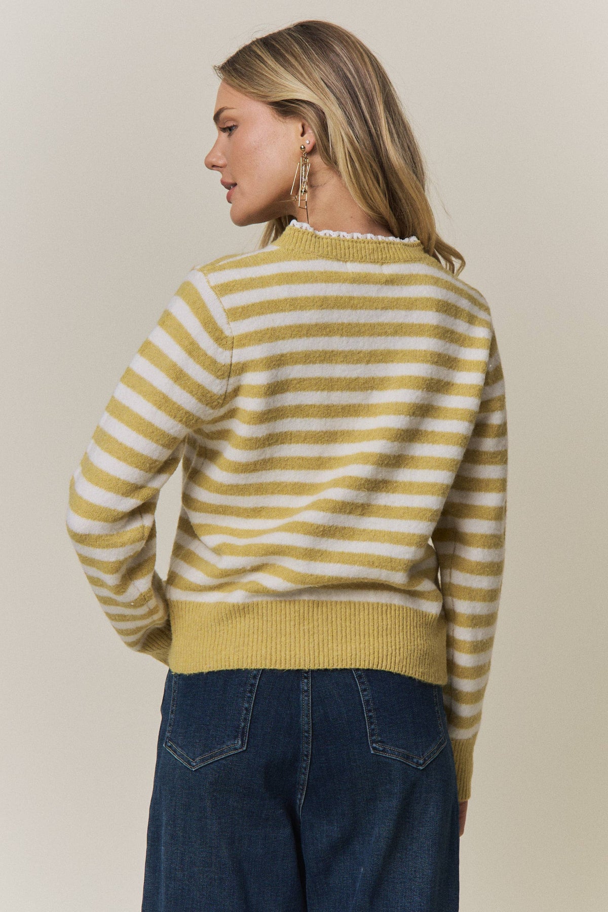 Striped Henley Sweater