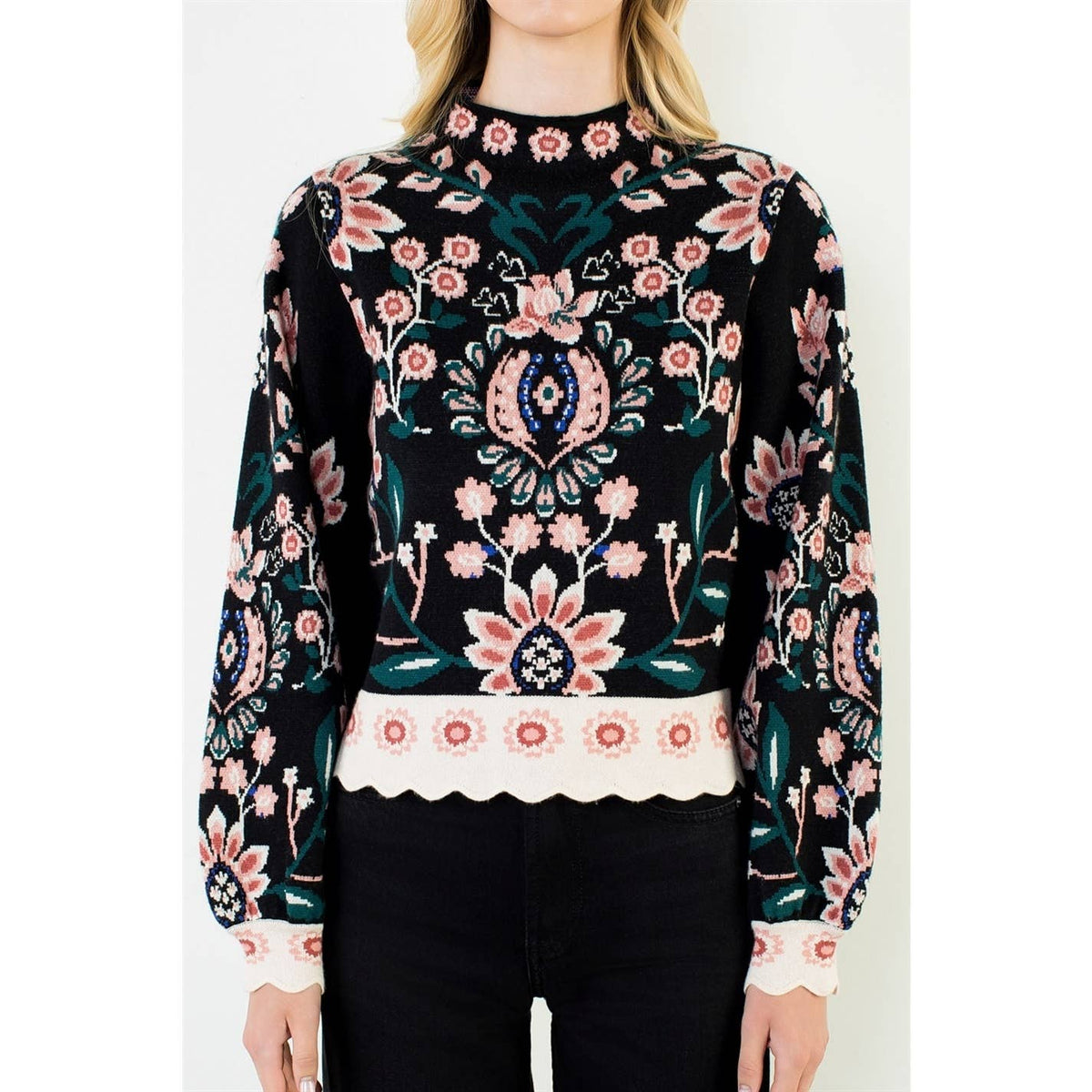 THML Floral Sweater