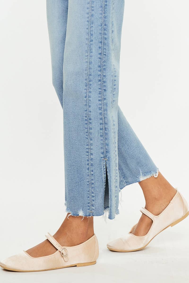 Kancan Mid Rise Straight Jeans
