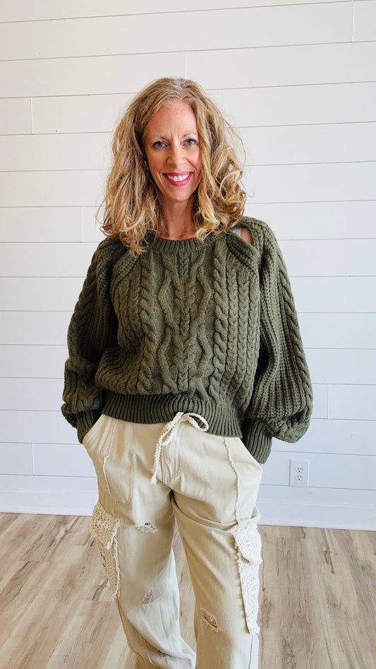 Olive Green Sweater