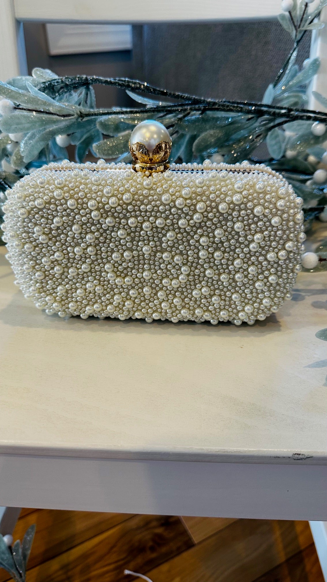 Pearl Clutch Bag