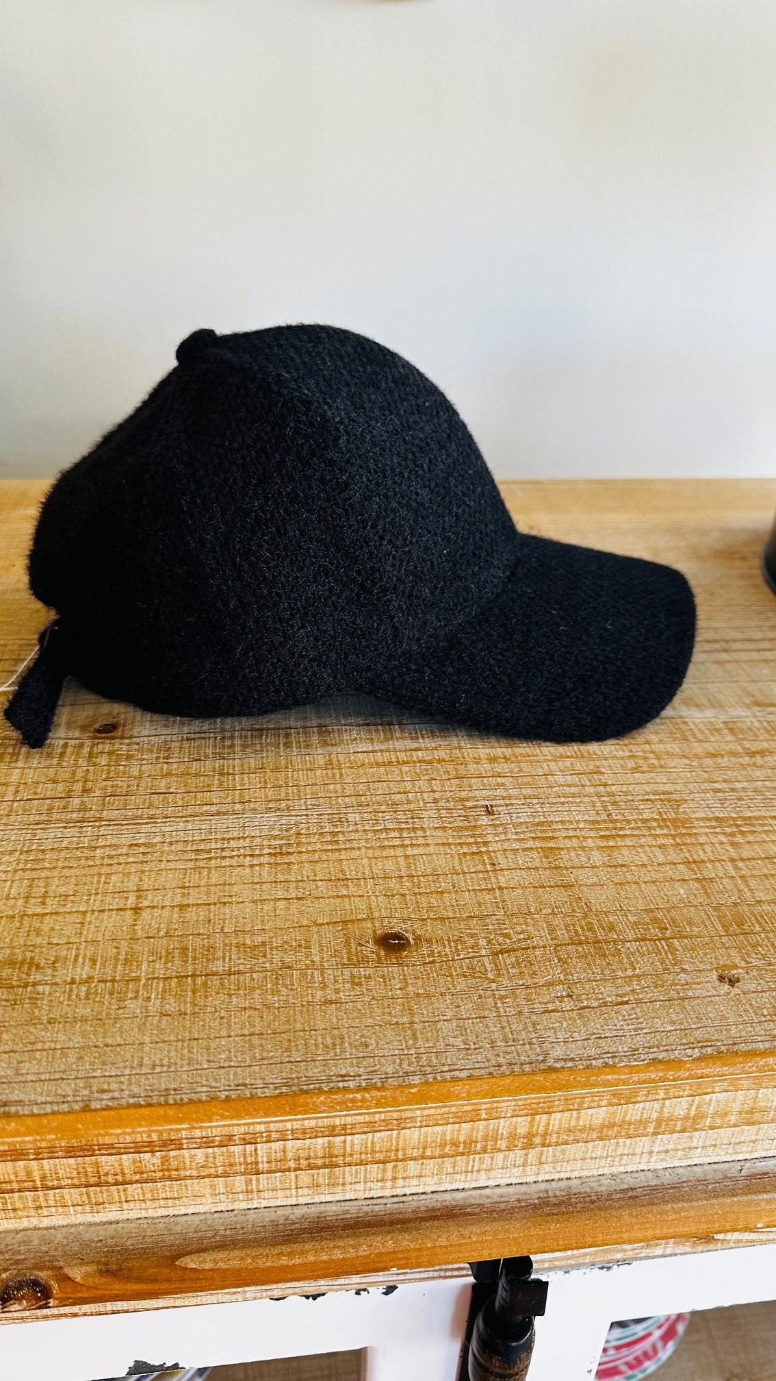 Black Fuzzy Hat