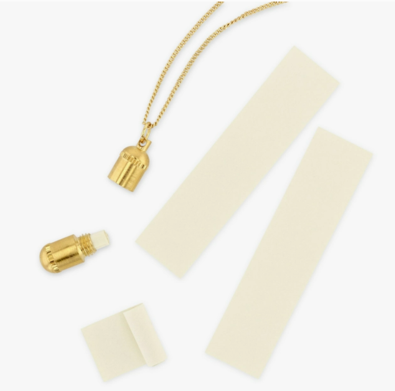 Intention Capsule Gold Necklace