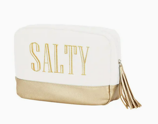 Gold Salty Cabana Cosmetic Bag