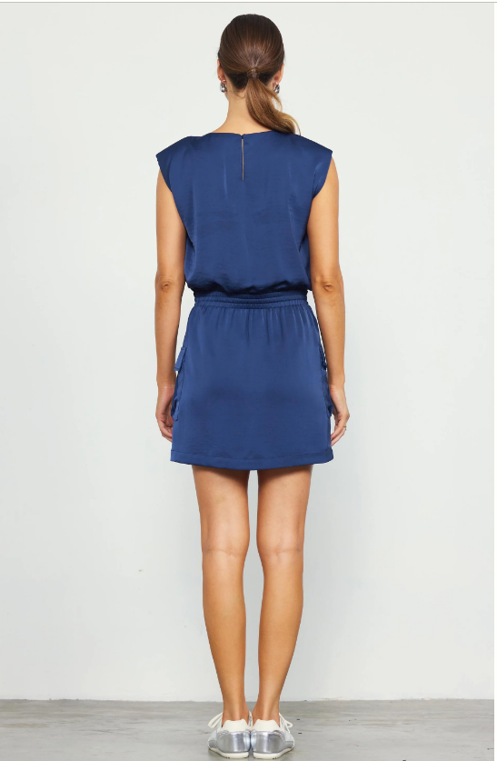 Skies Are Blue Utility Sleeveless Dress