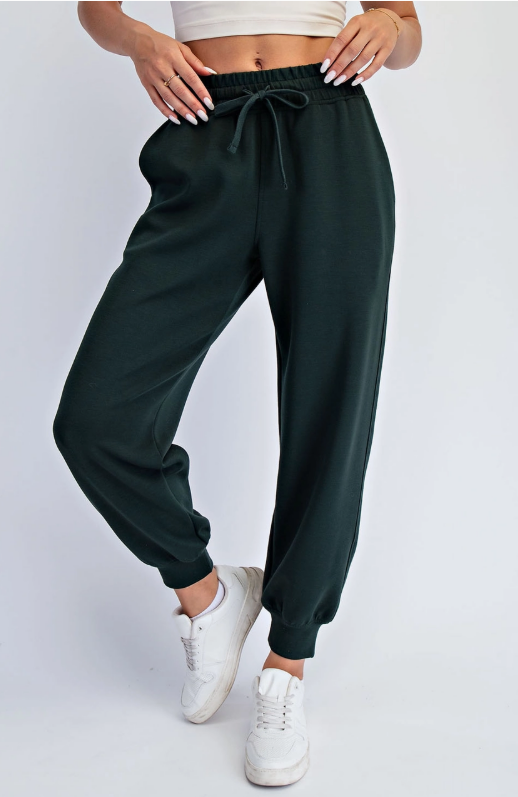 Rae Mode Black Modal Scuba Jogger Pants