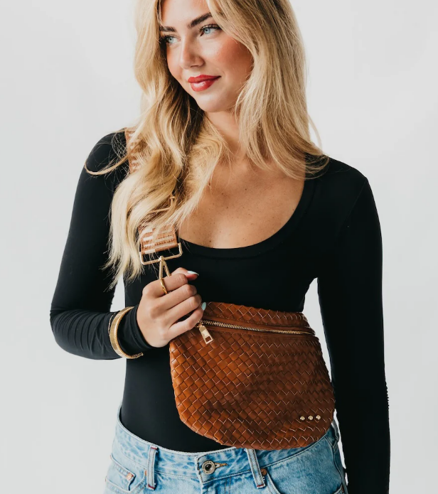 Brown Westlyn Woven Bum Bag