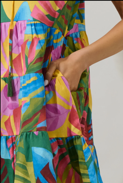 Sugarlips Novi Tropical Yodi Shift Mini Dress