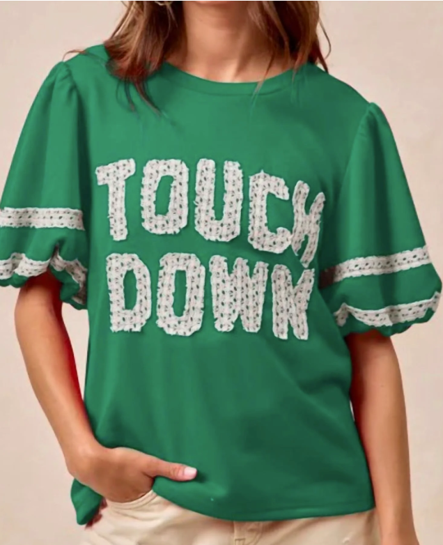 Bibi Green Touchdown Top