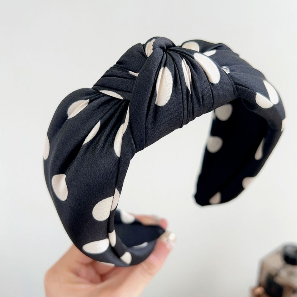Black Polka Dot Headband