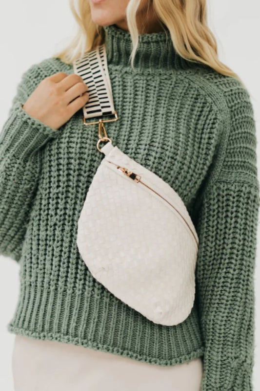 Westlyn Cream Woven Bum Bag