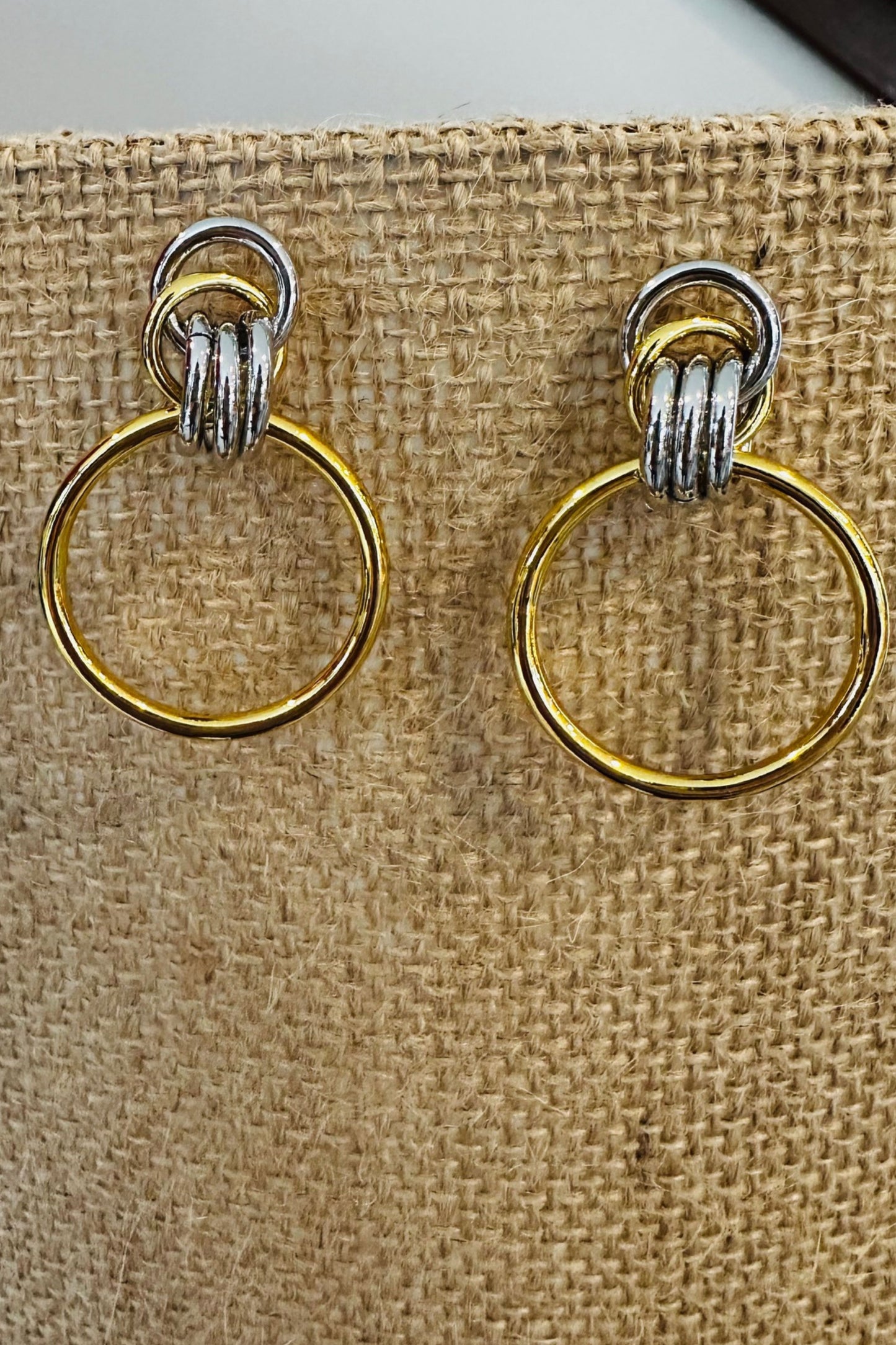 Double Metal Hoop Earrings