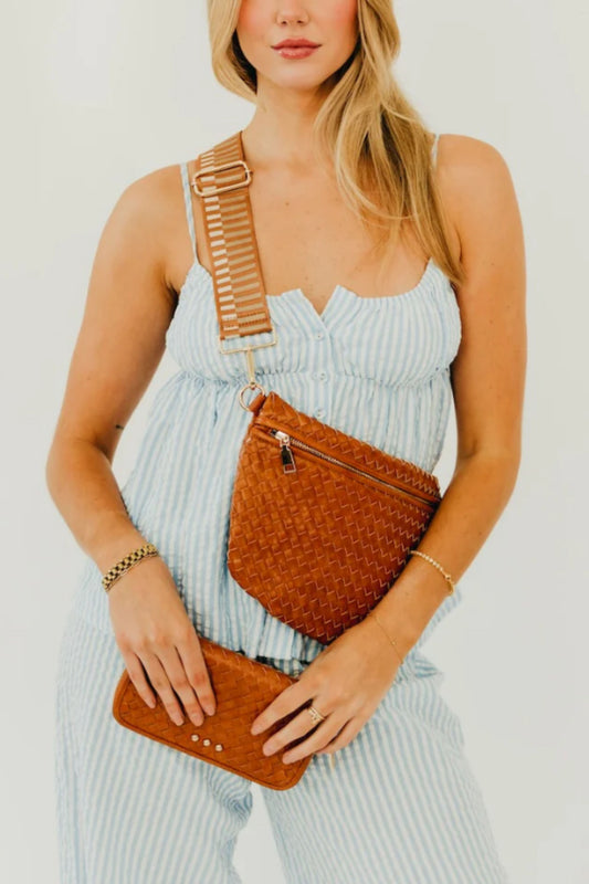Brown Westlyn Woven Bum Bag