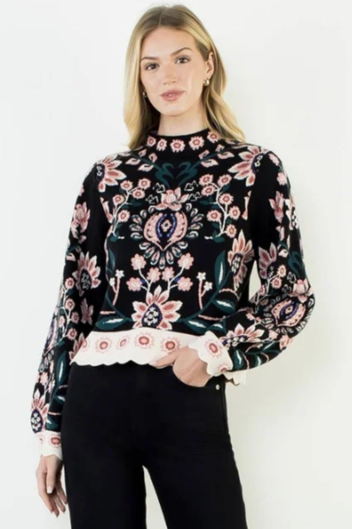 THML Floral Sweater