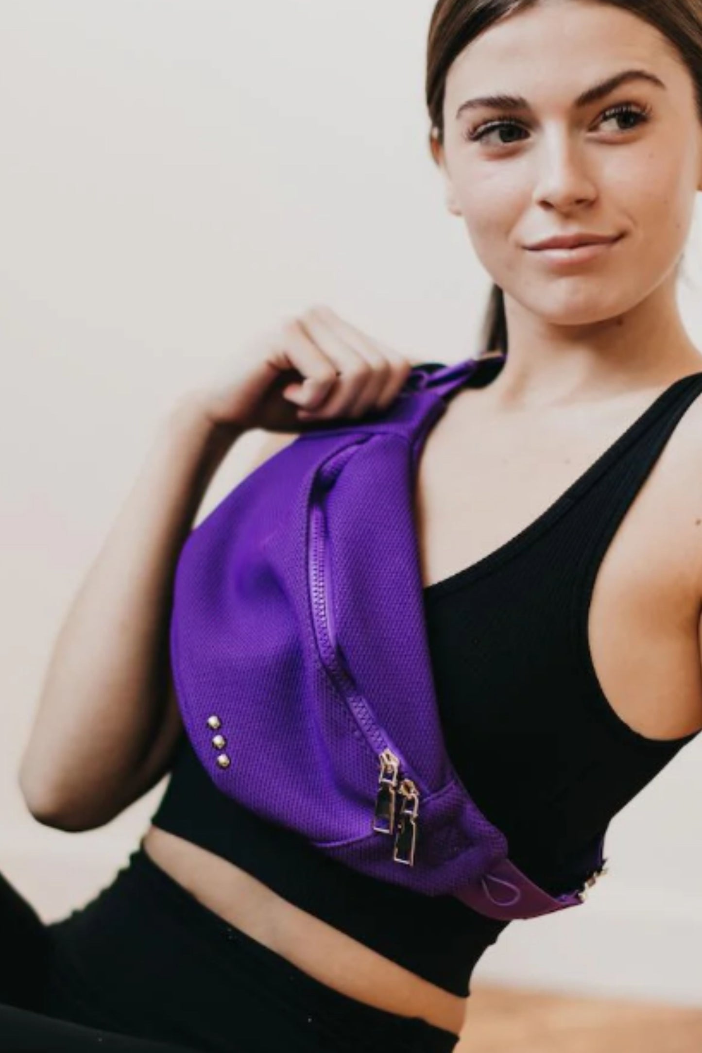 Fast and Free Purple Athletic Bum Bag