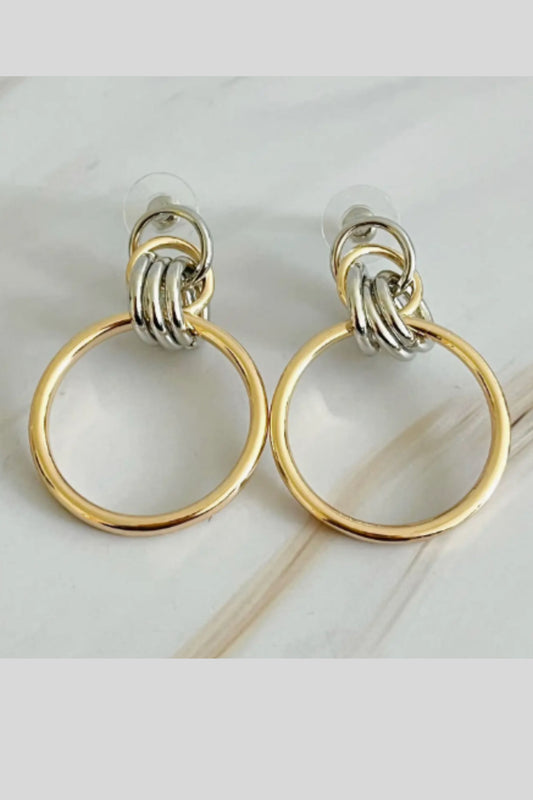 Double Metal Hoop Earrings