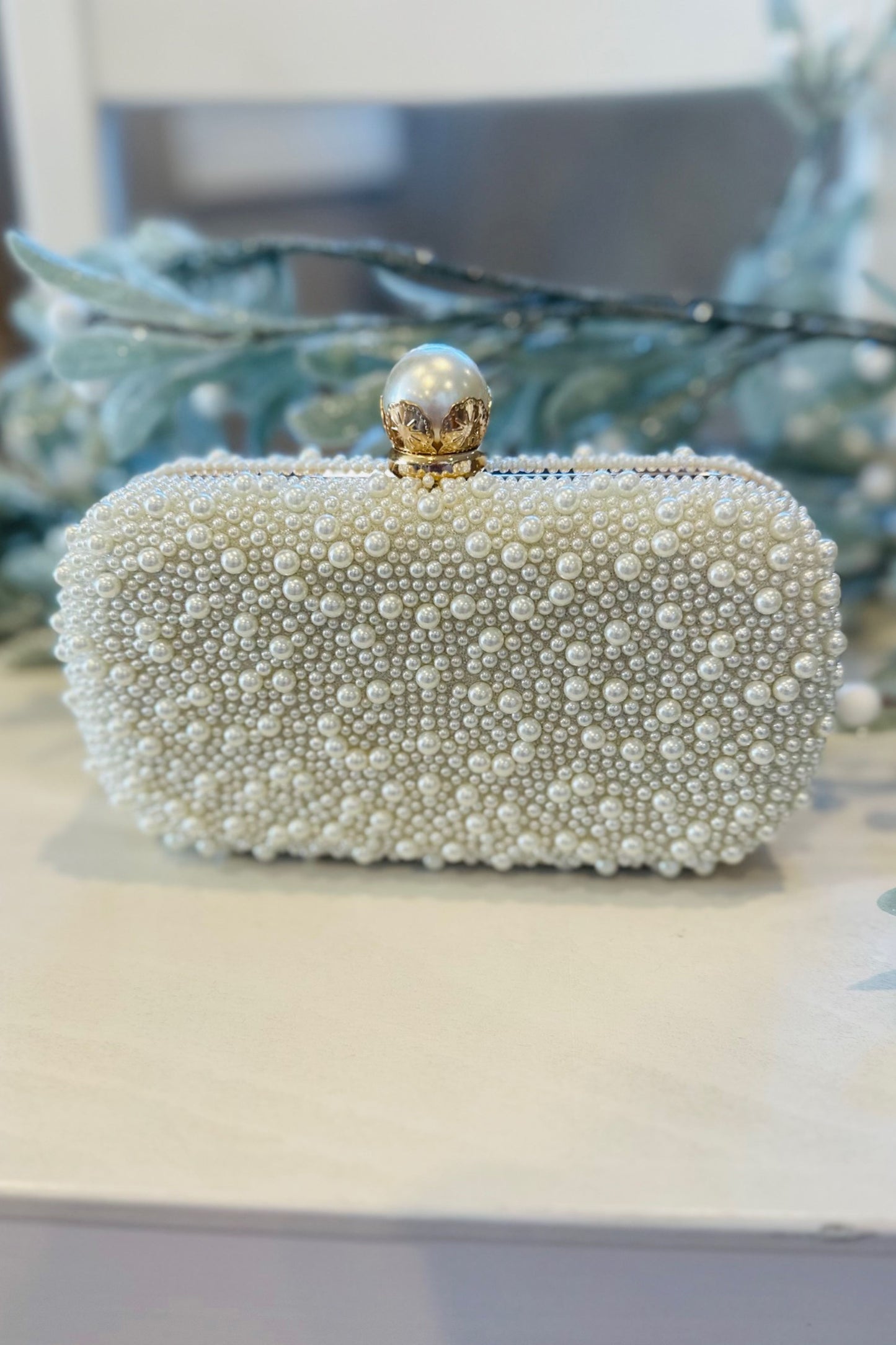 Pearl Clutch Bag