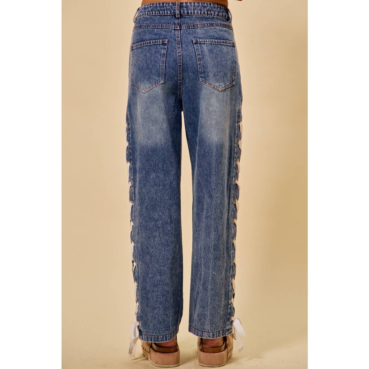 So Me Side Lace Detail Jeans