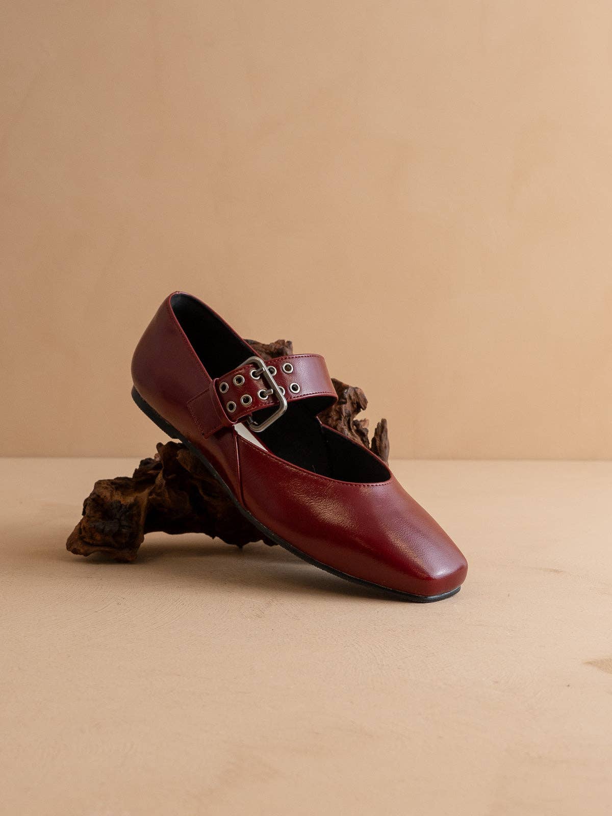 The Soho Wine Ballet Fall Flat with Buckle