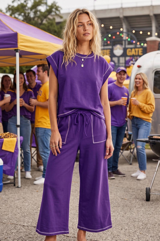 Purple Lounge Set