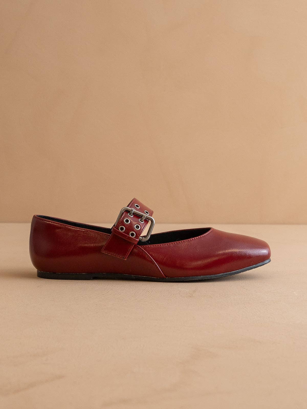 The Soho Wine Ballet Fall Flat with Buckle