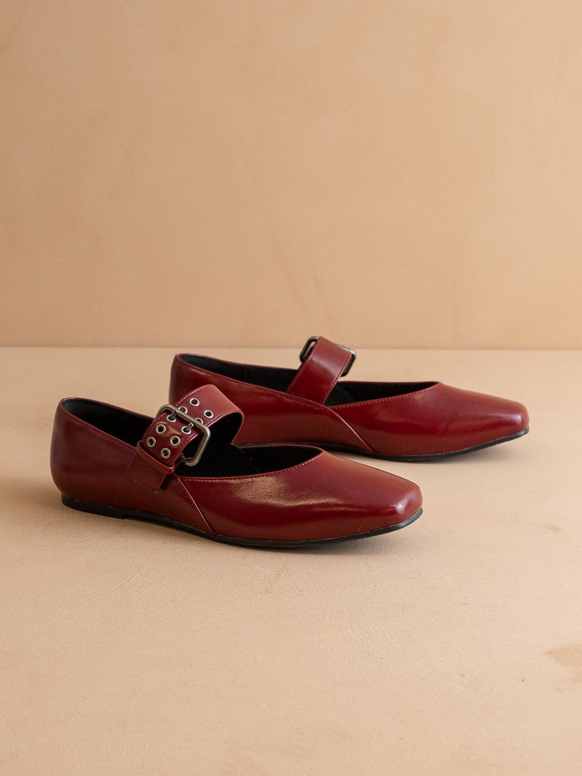The Soho Wine Ballet Fall Flat with Buckle