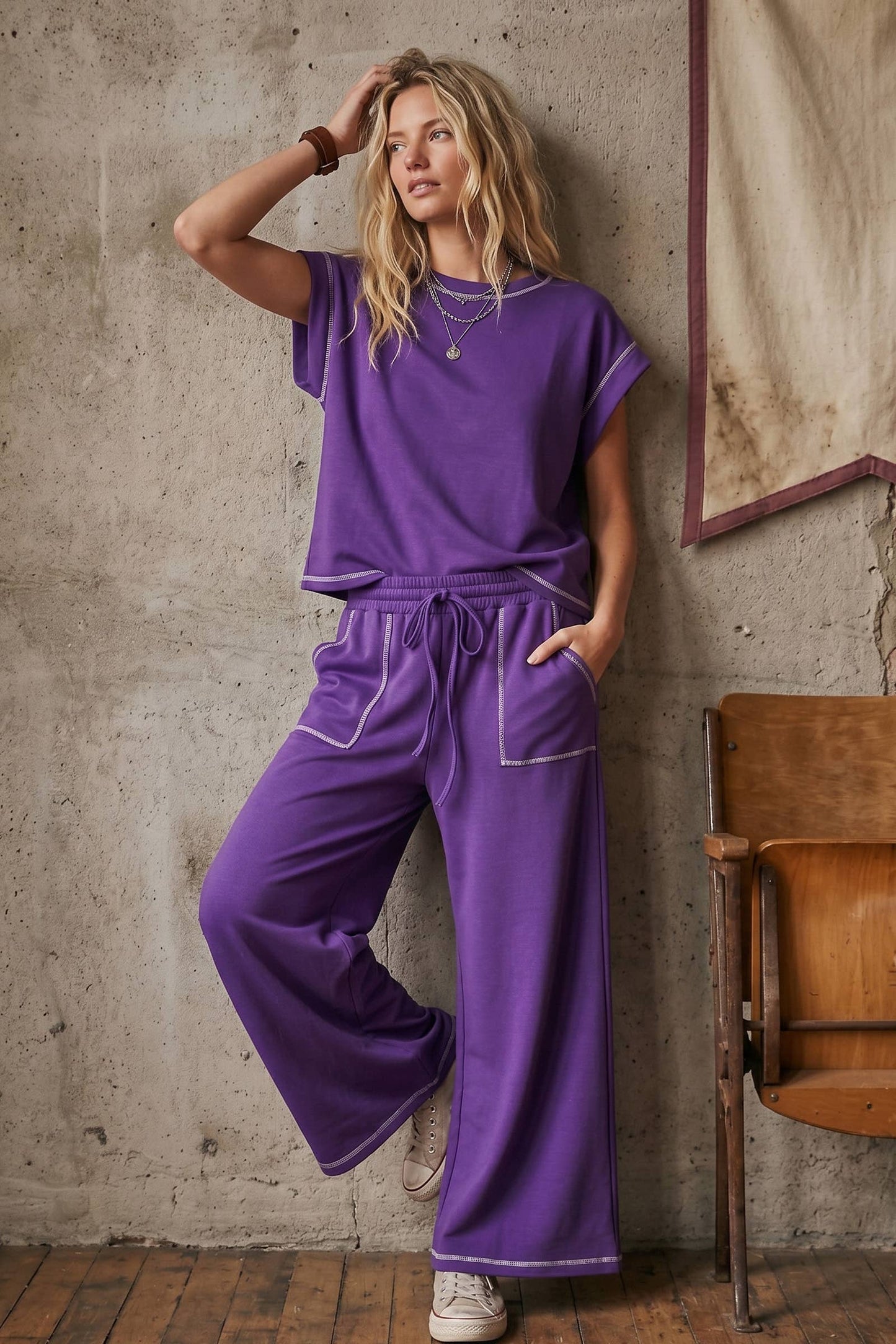 Purple Lounge Set