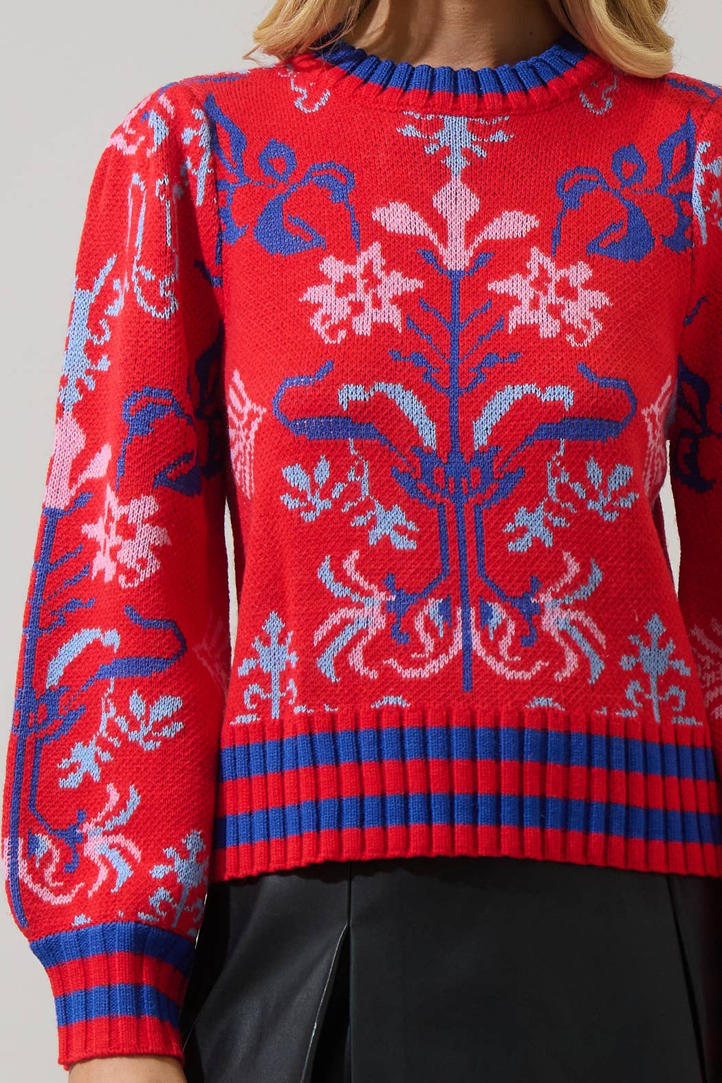 Sugarlips Red Long Sleeve Sweater