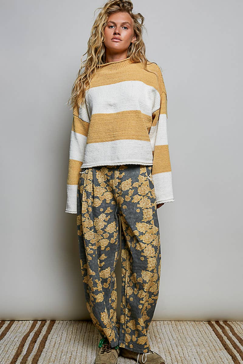 POL Mustard Yellow Chenille Sweater