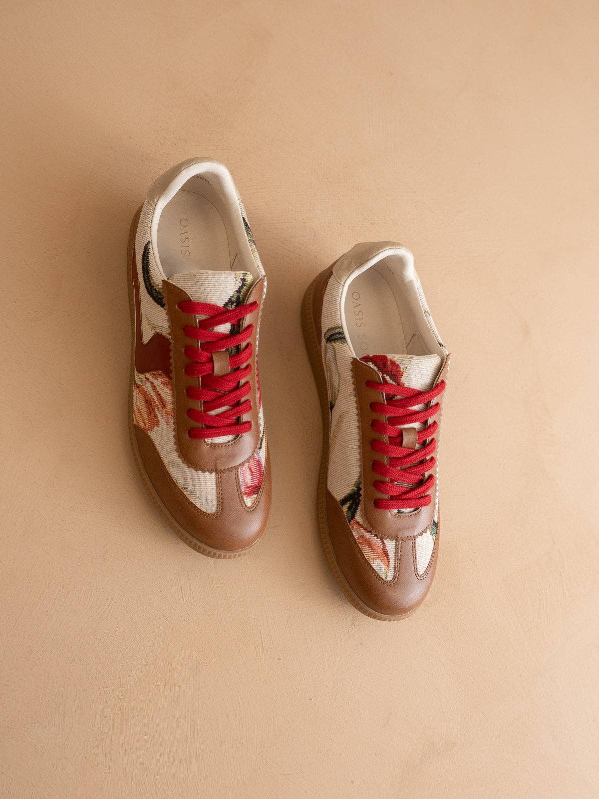 The Kyla Beige Tulip Classic Low Top Fall Sneakers