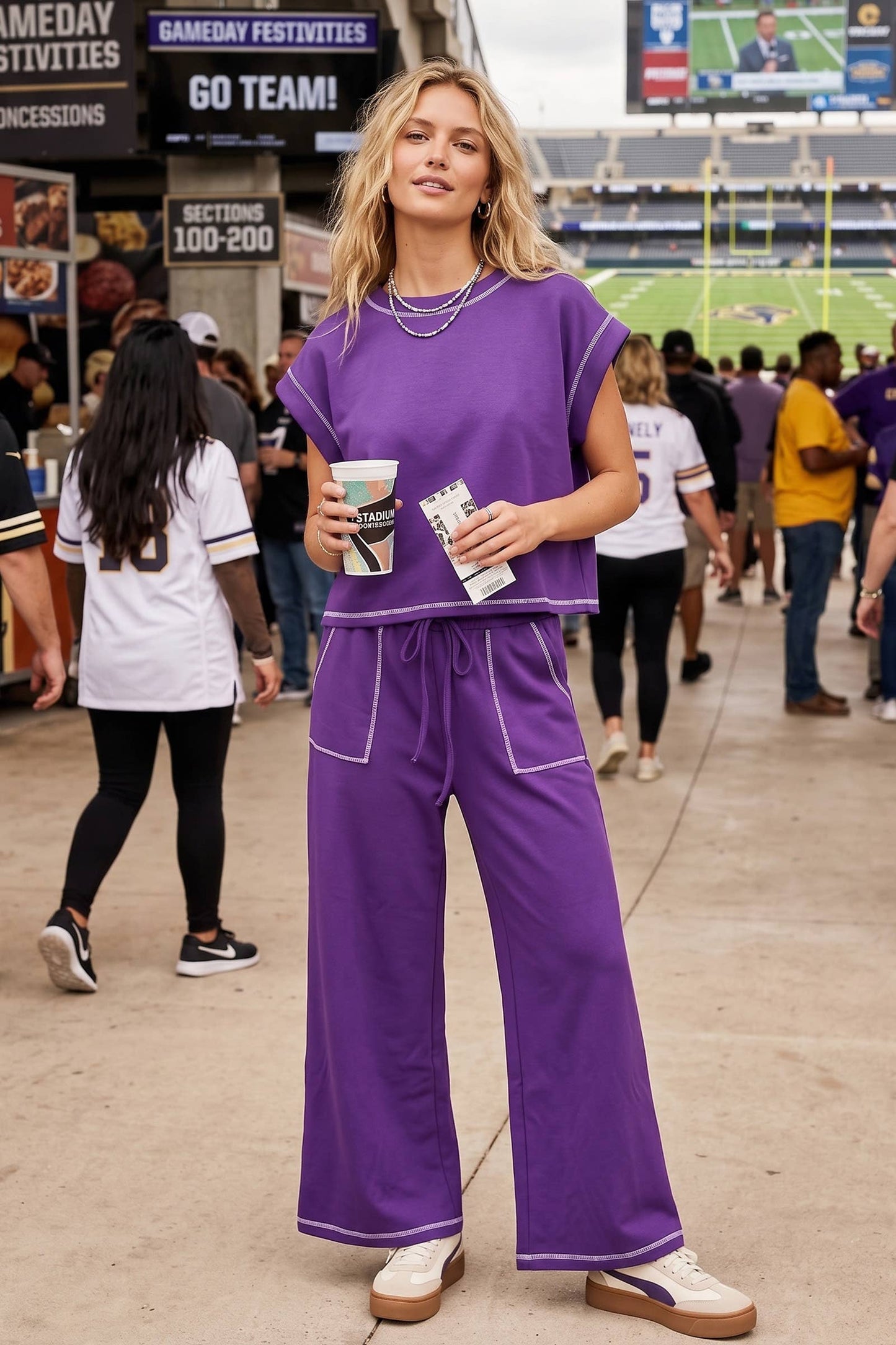 Purple Lounge Set