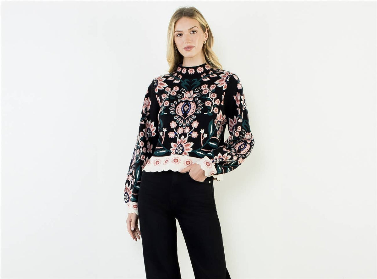 THML Floral Sweater