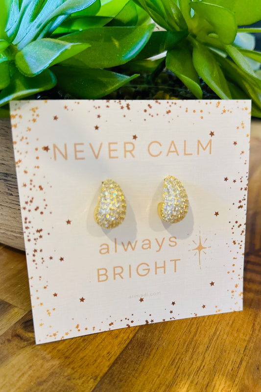 Never Calm Always Bright Glam Earrings