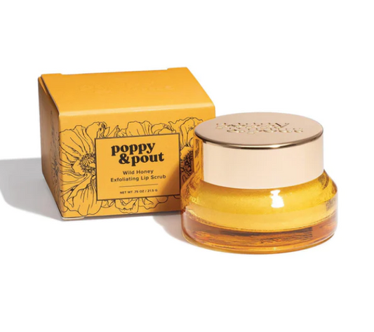 Poppy & Pout 100% Natural Wild Honey Lip Scrub